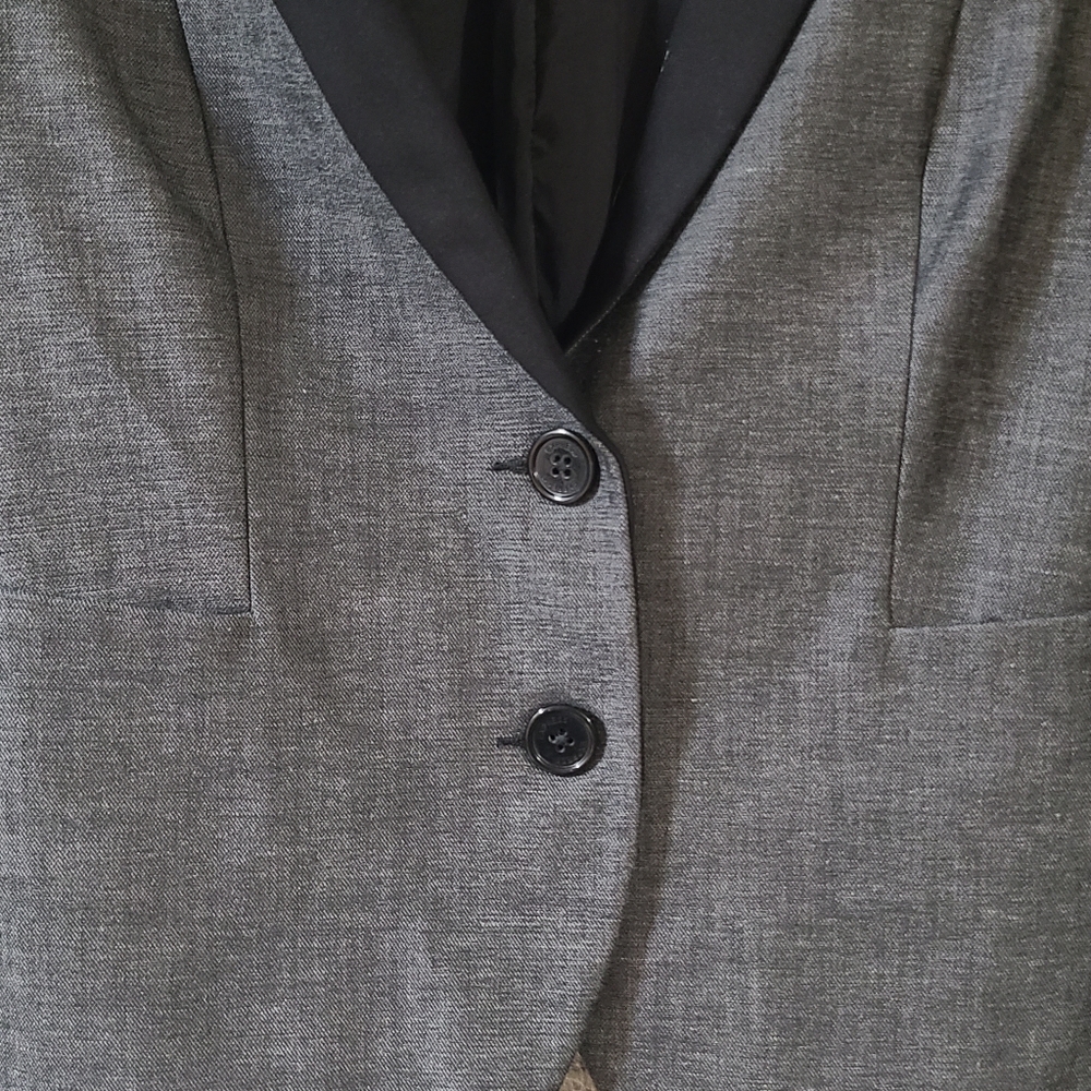 Express women's gray/black single-button fitted b… - image 2